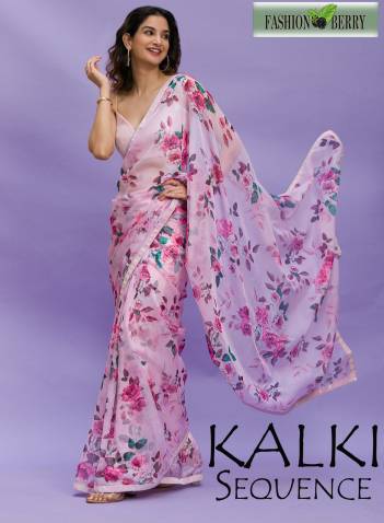 KALKI SEQUENCE BY FASHION BERRY PRINTED SAREE MANUFACTURER IN INDIA